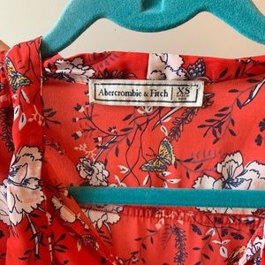 Abercrombie & Fitch Tops - Red floral blouse Abercrombie & Fitch Tops - Red floral blouse